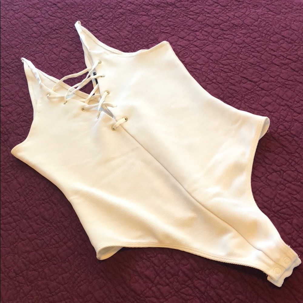 Express lace up bodysuit